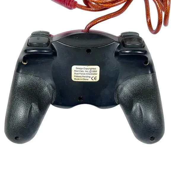 Mad Catz PS2 Dual Force 2 Pro Turbo Controller Red Playstation 2 Wired Working - Picture 2 of 11